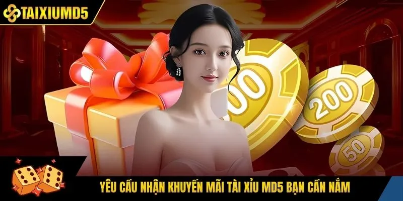 Yêu cầu nhận khuyến mãi Tài xỉu md5 bạn cần nắm